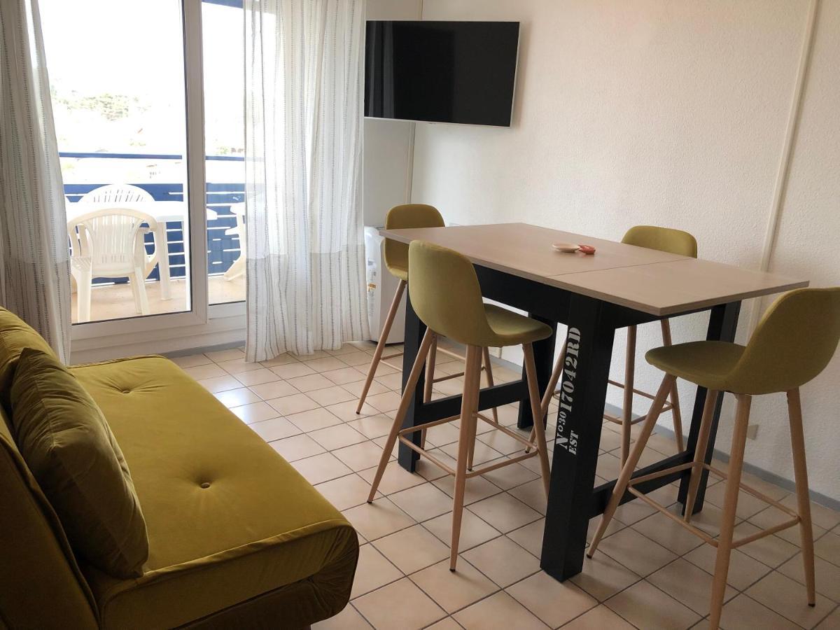 Appartement Climatise Avec Piscine & Mer Bleu Marine ラカノー エクステリア 写真
