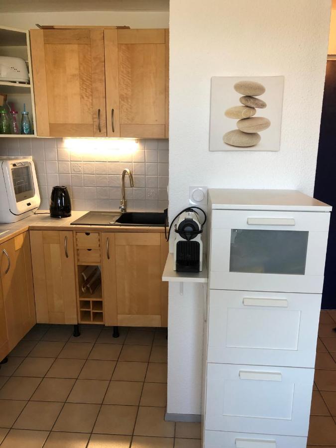 Appartement Climatise Avec Piscine & Mer Bleu Marine ラカノー エクステリア 写真