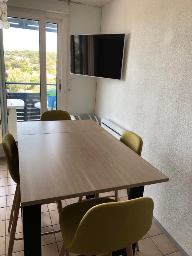 Appartement Climatise Avec Piscine & Mer Bleu Marine ラカノー エクステリア 写真